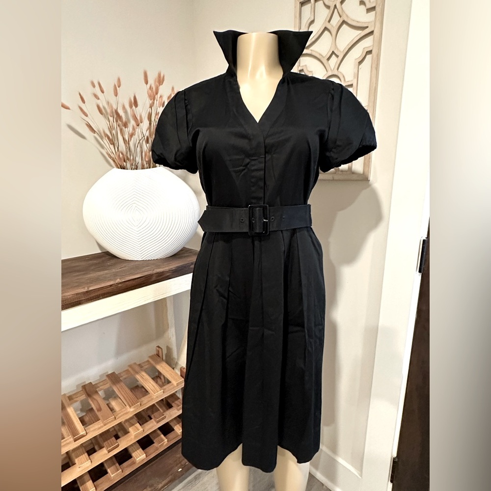 Ann Taylor Black Belted Dress RRW07
